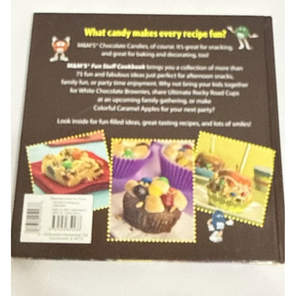 M&M's Fun Stuff Cookbook Chocolate Candy Desserts Kids Baking Color‎ Photos 2013